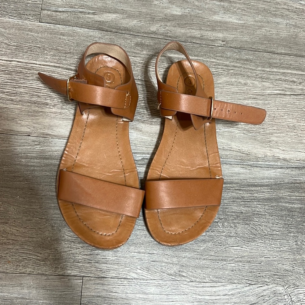 Tan sandals